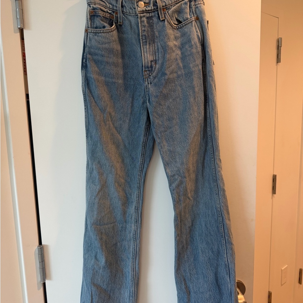 Like New Reformation Georgia Retro High Rise Flare Jeans, size 25 - Picture 6 of 8